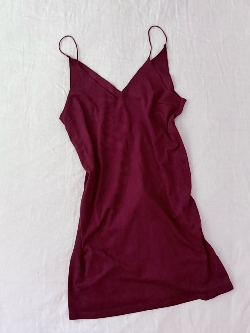Forever 21 Burgundy Slip Dress with Spaghetti Straps
